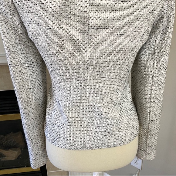 WHBM Tweed Blazer Size 6 Cropped Career Jacket - Picture 8 of 9